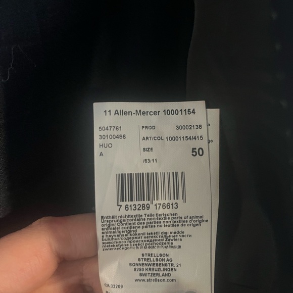 Strellson Dark Blue Checkered Suit - Picture 4 of 4